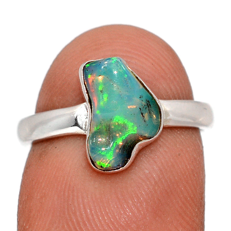 Ethiopian Opal Polish Rough Ring - EPRR1185