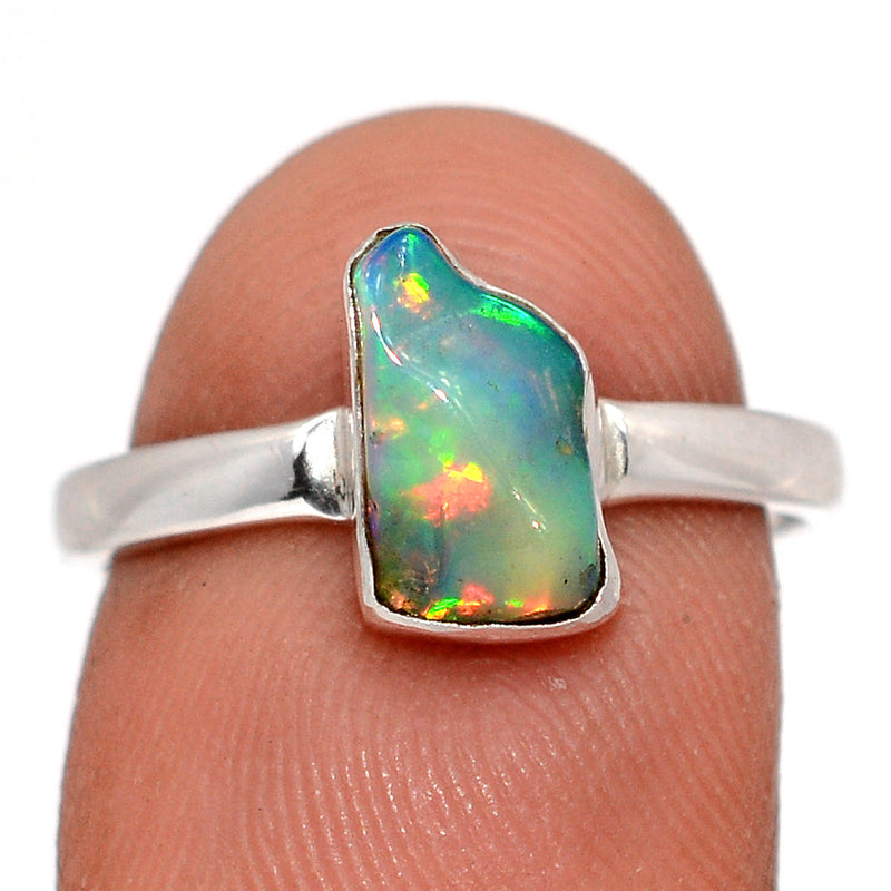 Ethiopian Opal Polish Rough Ring - EPRR1186