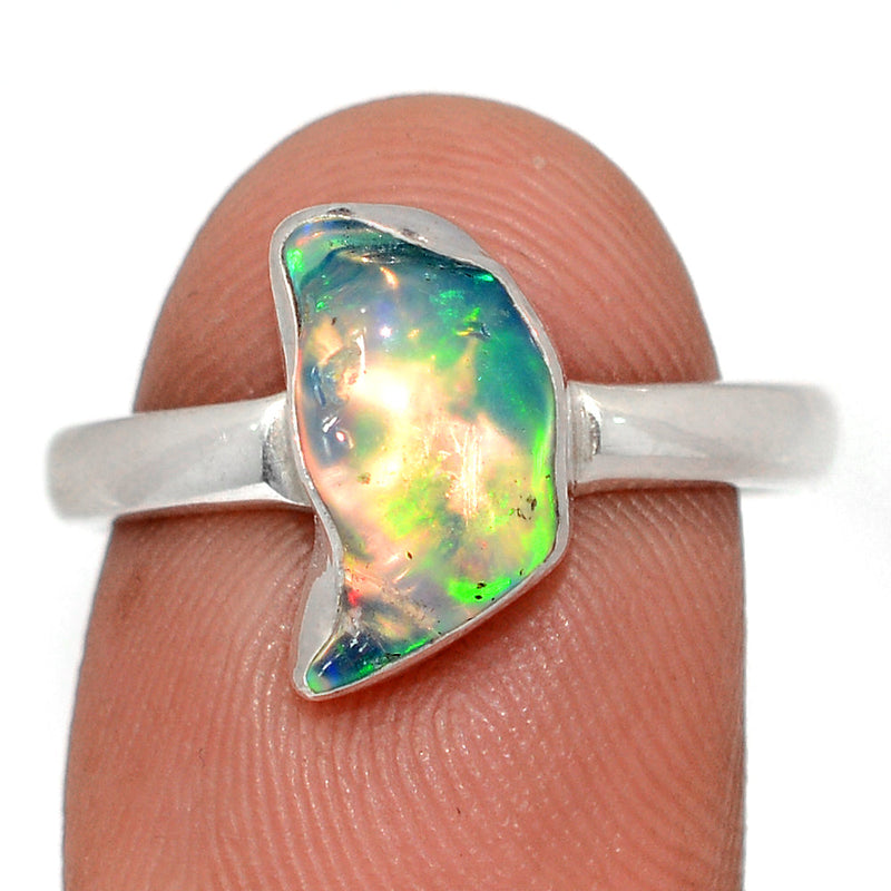 Ethiopian Opal Polish Rough Ring - EPRR1199