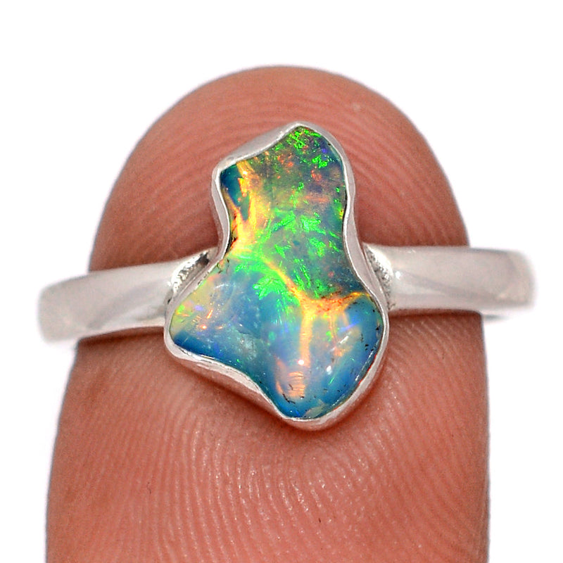 Ethiopian Opal Polish Rough Ring - EPRR1201