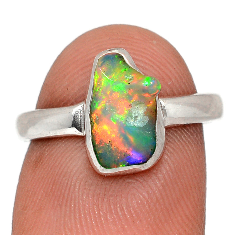Ethiopian Opal Polish Rough Ring - EPRR1205