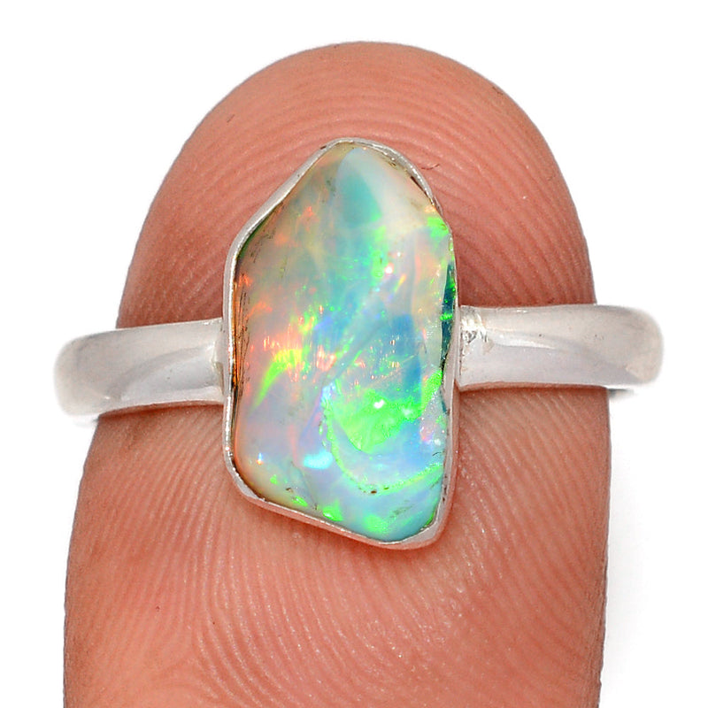 Ethiopian Opal Polish Rough Ring - EPRR1218