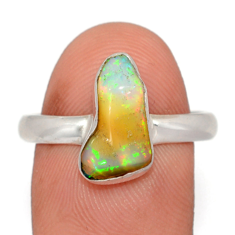 Ethiopian Opal Polish Rough Ring - EPRR1225