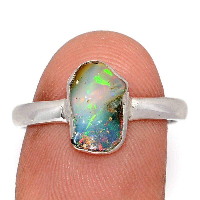 Ethiopian Opal Polish Rough Ring - EPRR1238