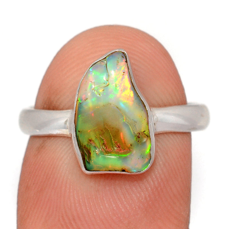 Ethiopian Opal Polish Rough Ring - EPRR1239