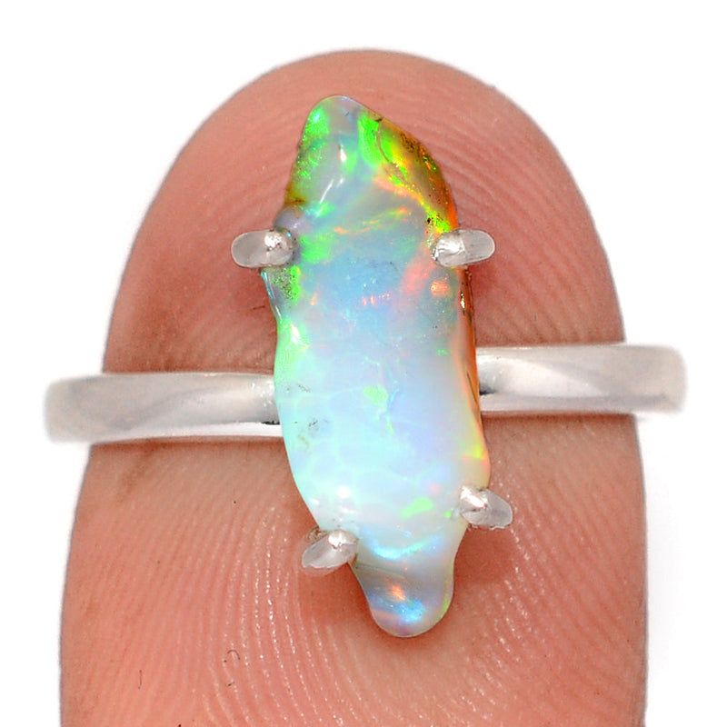 Claw - Ethiopian Opal Polish Rough Ring - EPRR1241