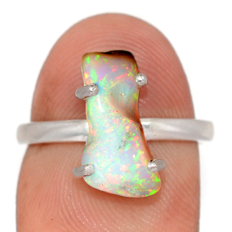 Claw - Ethiopian Opal Polish Rough Ring - EPRR1245