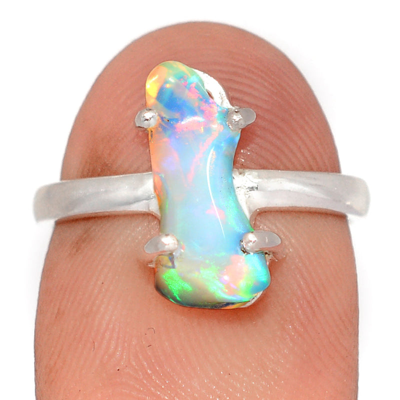 Claw - Ethiopian Opal Polish Rough Ring - EPRR1246