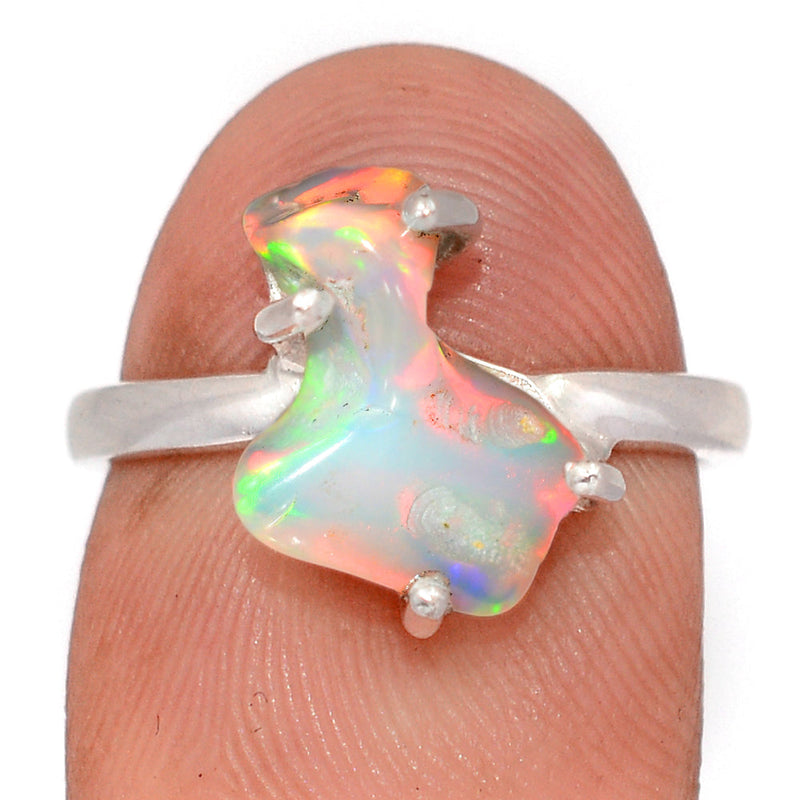 Claw - Ethiopian Opal Polish Rough Ring - EPRR1251