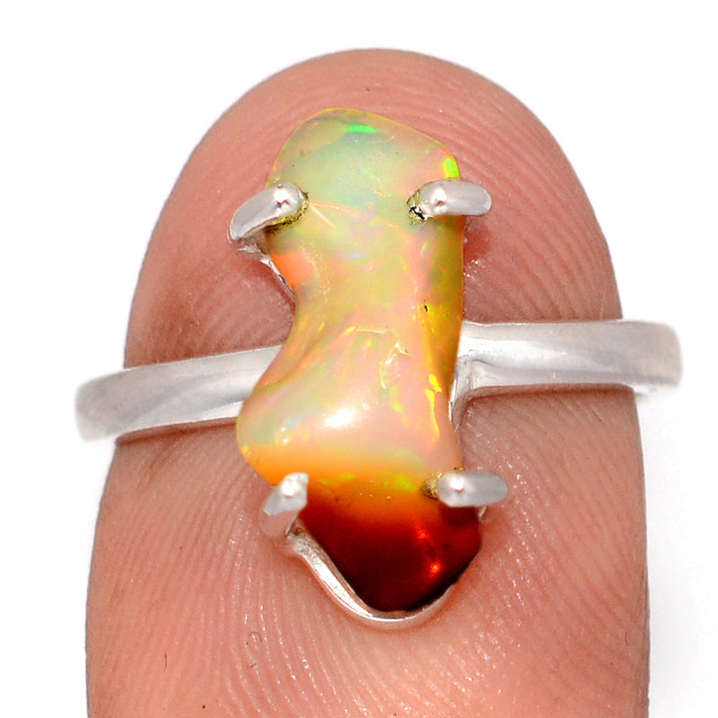 Claw - Ethiopian Opal Polish Rough Ring - EPRR1252