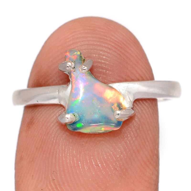 Claw - Ethiopian Opal Polish Rough Ring - EPRR1256