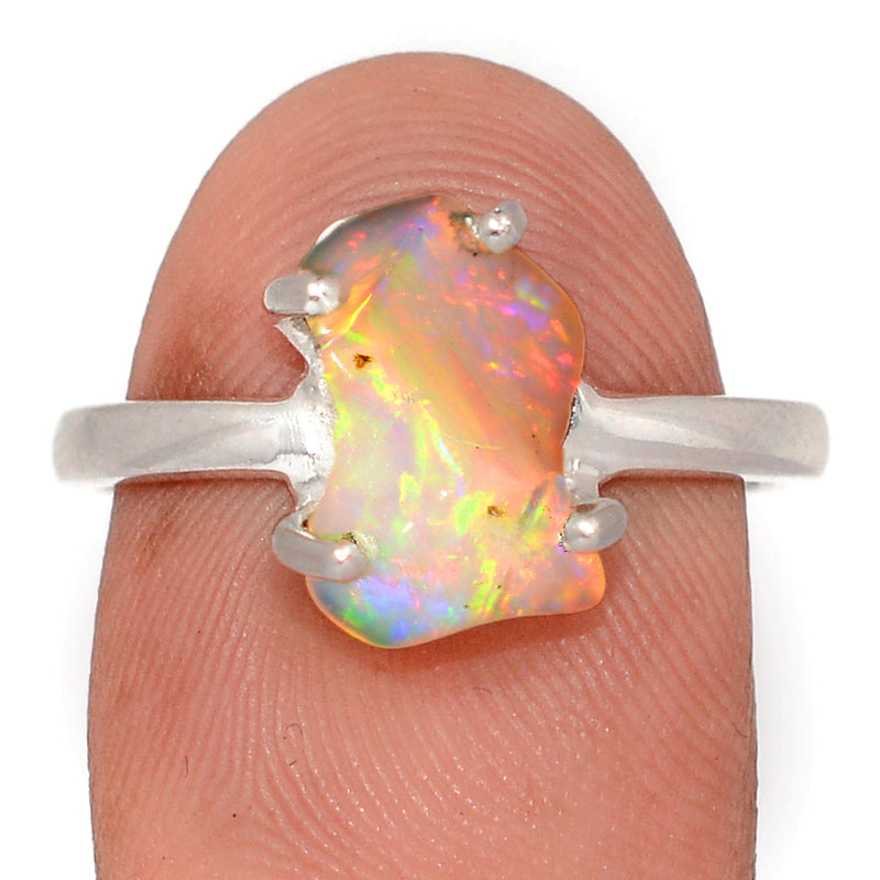 Claw - Ethiopian Opal Polish Rough Ring - EPRR1259