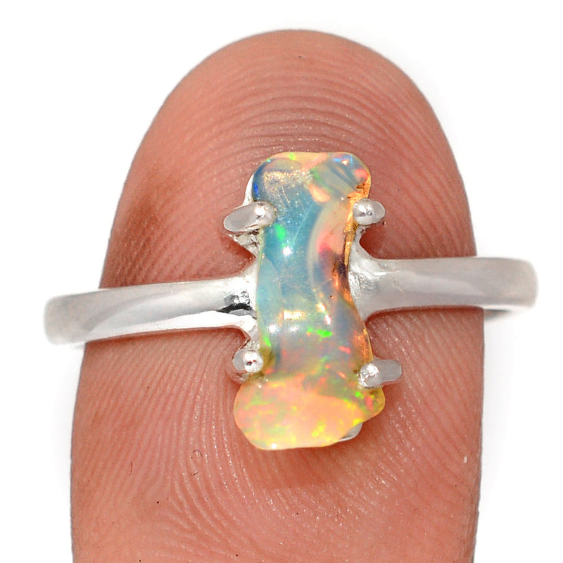Claw - Ethiopian Opal Polish Rough Ring - EPRR1261