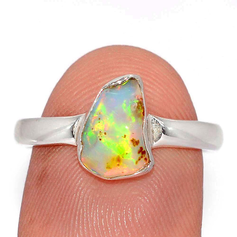 Ethiopian Opal Polish Rough Ring - EPRR1264