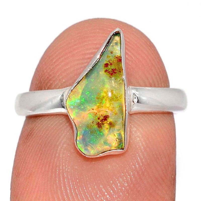 Ethiopian Opal Polish Rough Ring - EPRR1269