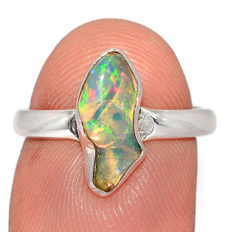 Ethiopian Opal Polish Rough Ring - EPRR1272