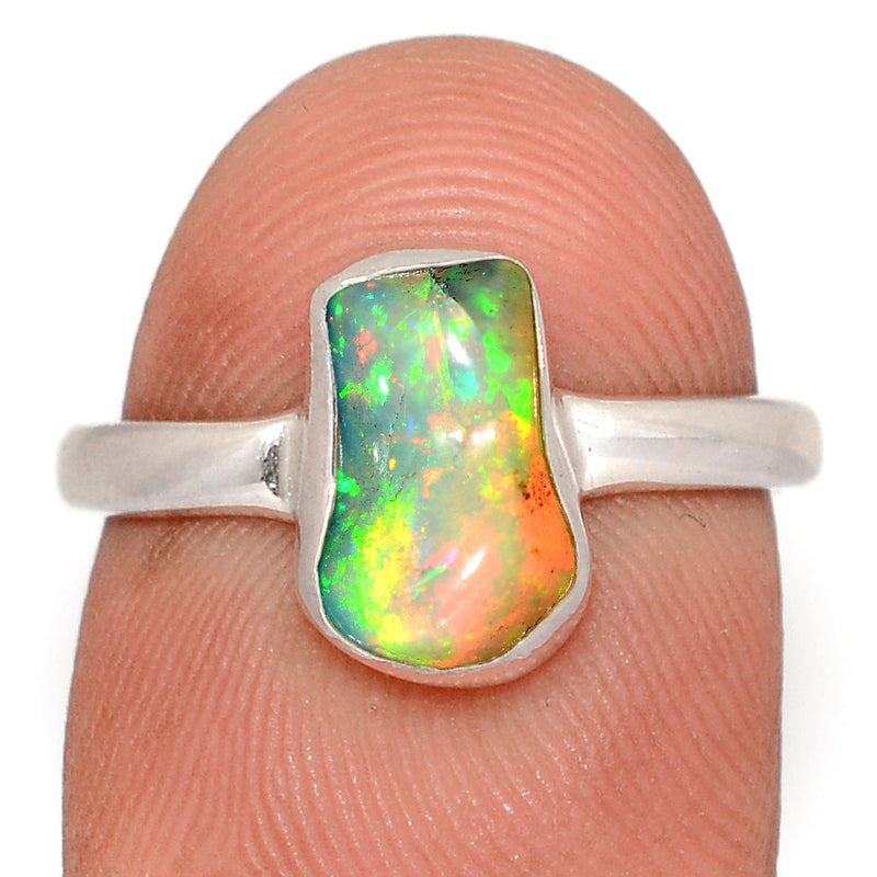 Ethiopian Opal Polish Rough Ring - EPRR1311