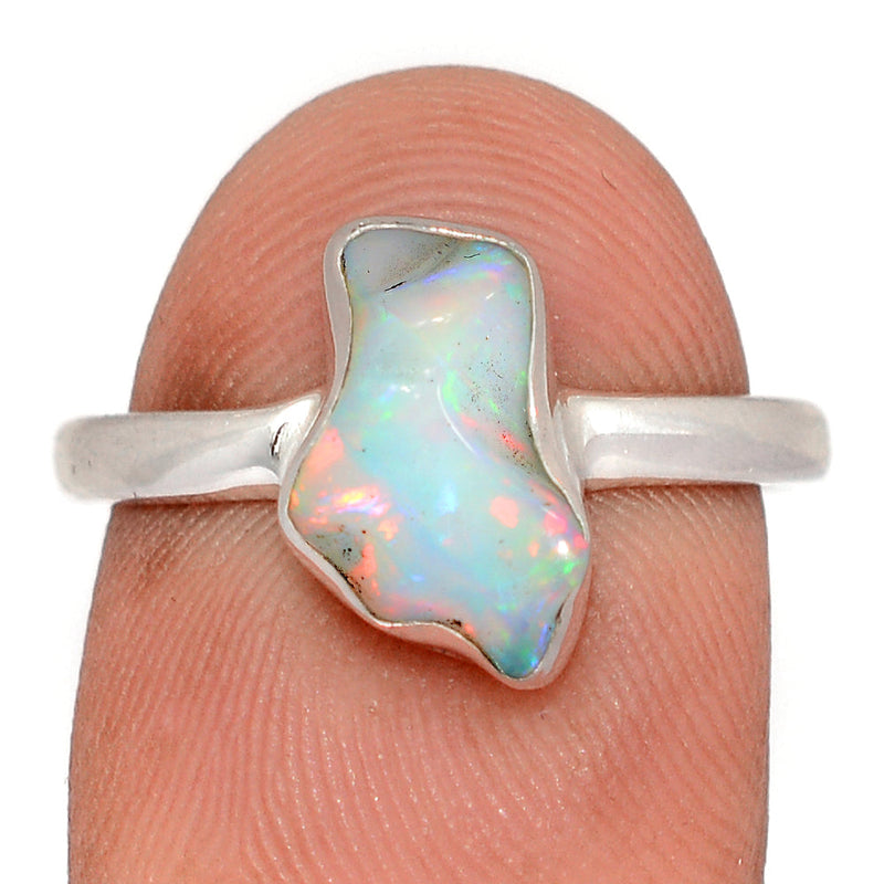 Ethiopian Opal Polish Rough Ring - EPRR1324