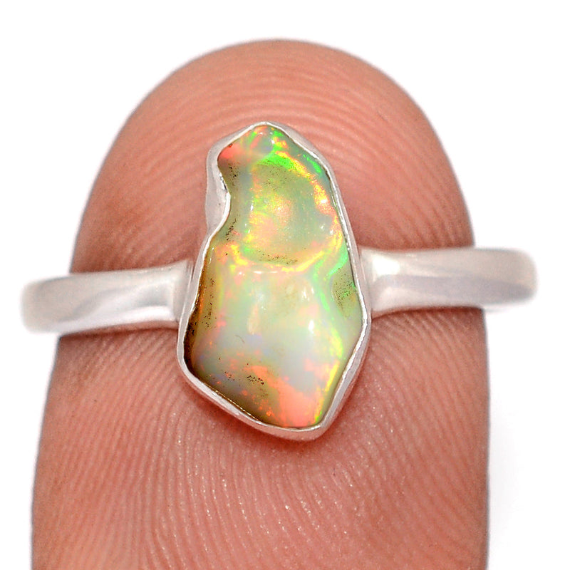 Ethiopian Opal Polish Rough Ring - EPRR1326