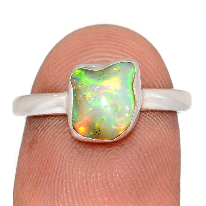 Ethiopian Opal Polish Rough Ring - EPRR1346