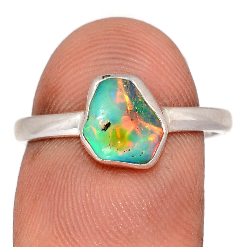 Ethiopian Opal Polish Rough Ring - EPRR1349