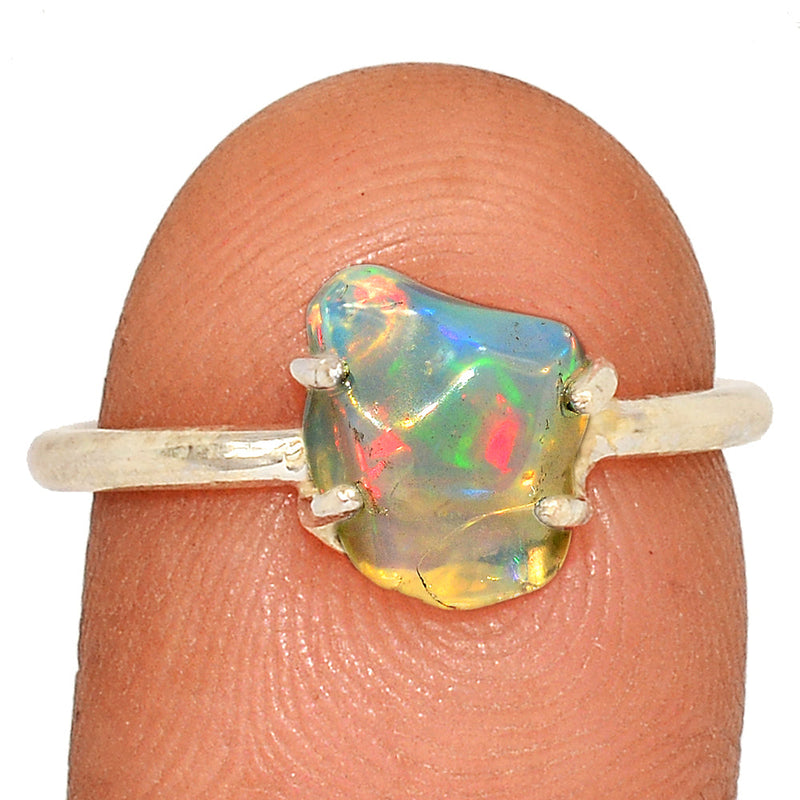 Claw - Ethiopian Opal Polish Rough Ring - EPRR961