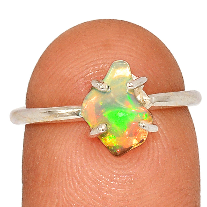 Claw - Ethiopian Opal Polish Rough Ring - EPRR964