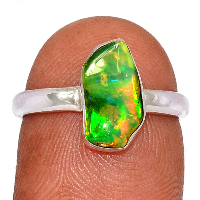 Ethiopian Opal Polish Rough Ring - EPRR969