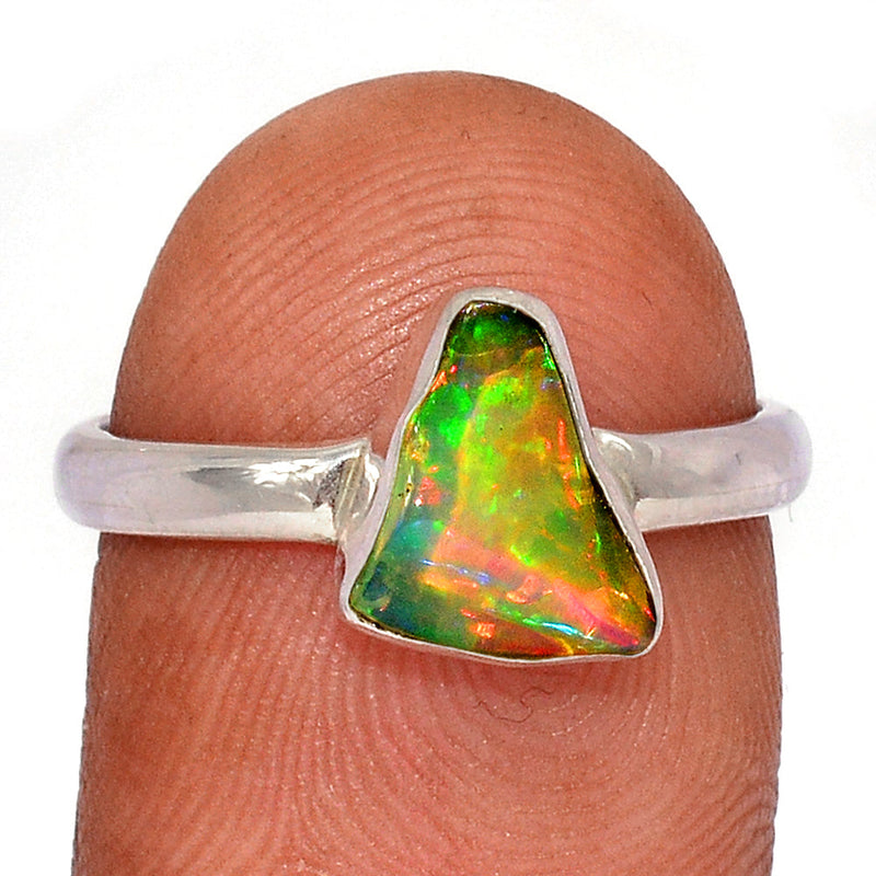Ethiopian Opal Polish Rough Ring - EPRR973