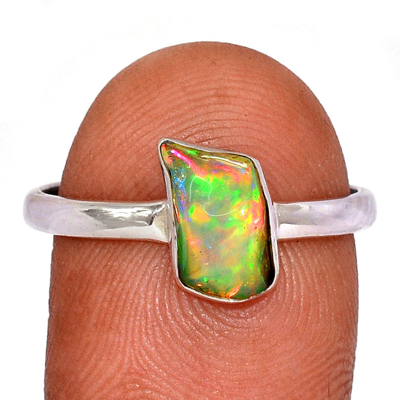 Ethiopian Opal Polish Rough Ring - EPRR984