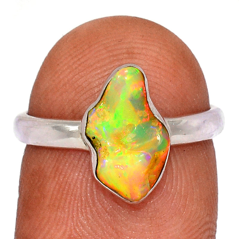 Ethiopian Opal Polish Rough Ring - EPRR992