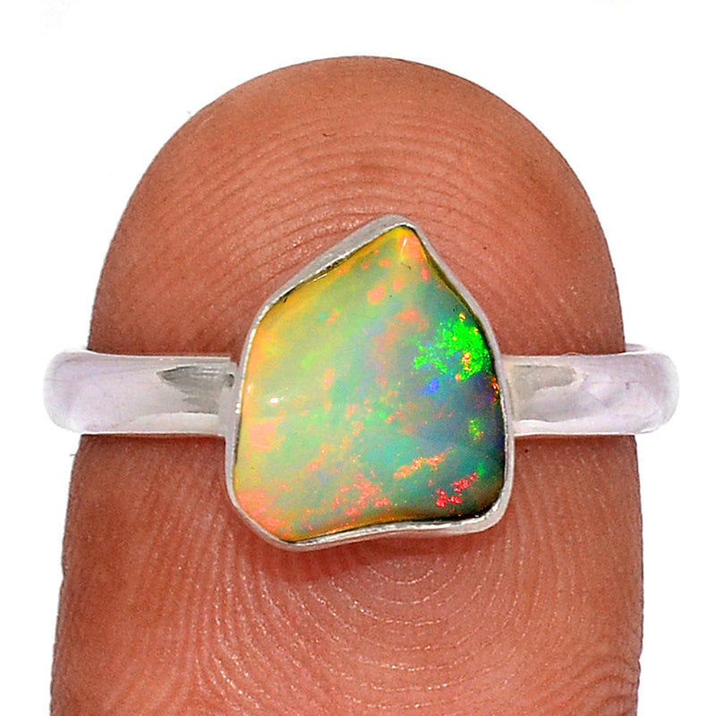 Ethiopian Opal Polish Rough Ring - EPRR993