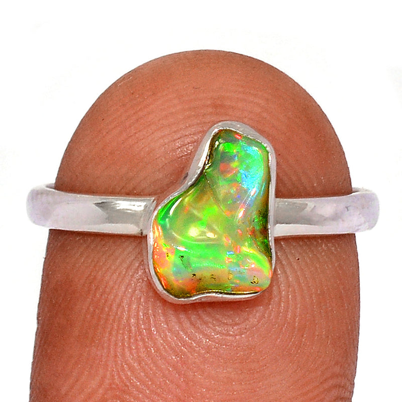 Ethiopian Opal Polish Rough Ring - EPRR994