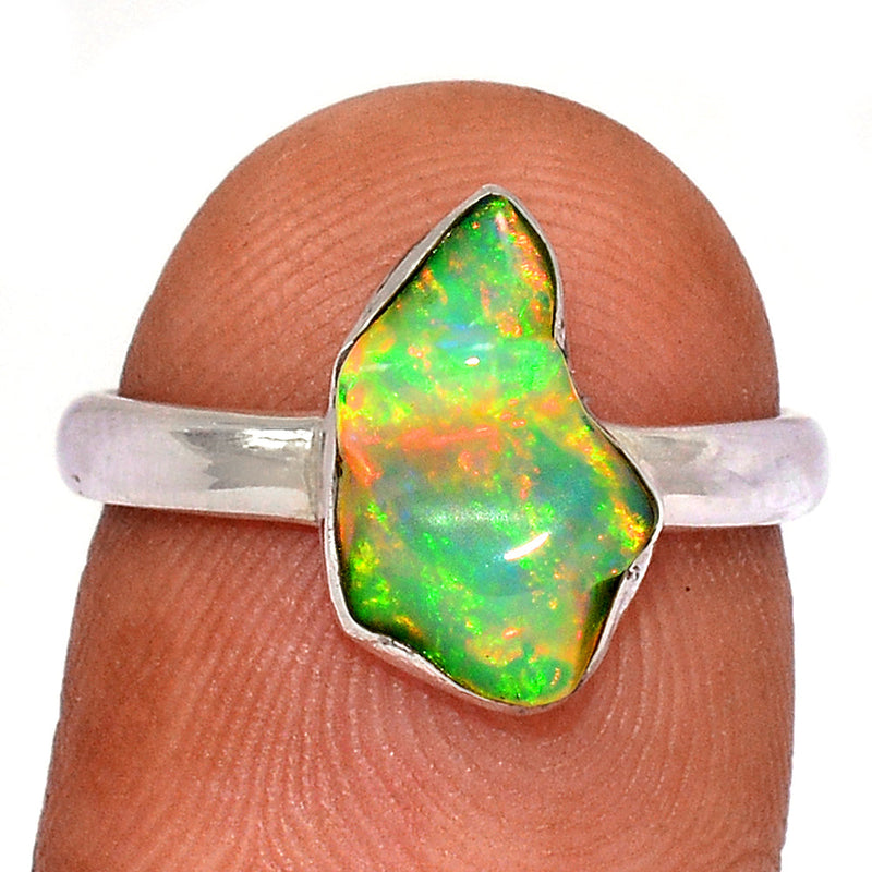 Ethiopian Opal Polish Rough Ring - EPRR997