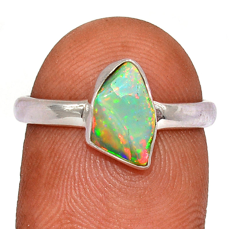 Ethiopian Opal Polish Rough Ring - EPRR998