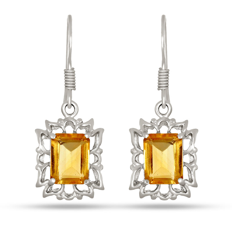 7*9 MM Octo - Citrine Earrings - ER2124C