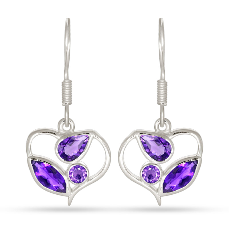 4*8 MM Marquise - Amethyst Faceted Earrings - ER2143A