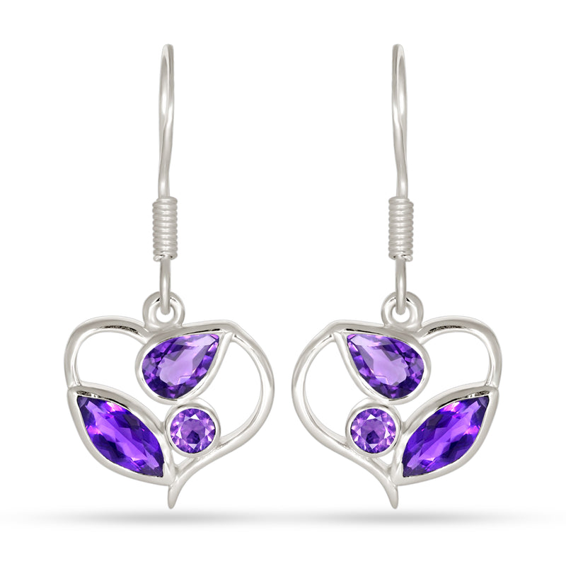 4*8 MM Marquise - Amethyst Faceted Earrings - ER2143A
