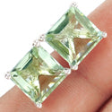 10*10 MM Square - Green Amethyst Earrings - ER2151GA