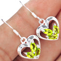 3*6 MM Marquise - Heart - Peridot Earrings - ER2153P