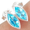 4*8 MM Marquise - Blue Topaz Earrings - ER2154BT