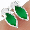 4*8 MM Marquise - Green Onyx Faceted Earrings - ER2154GO