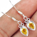 4*6 MM Pear - Citrine Earrings - ER2162C