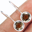 8*8 MM Round - Smokey Quartz Earrings - ER2163SQ