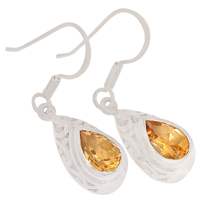 6*9 MM Pear - Citrine Earrings - ER2166C