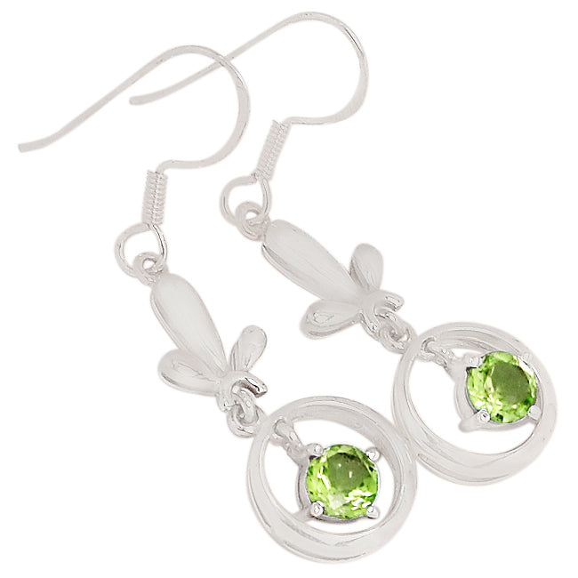 6*6 MM Round - Peridot Earrings - ER2178P