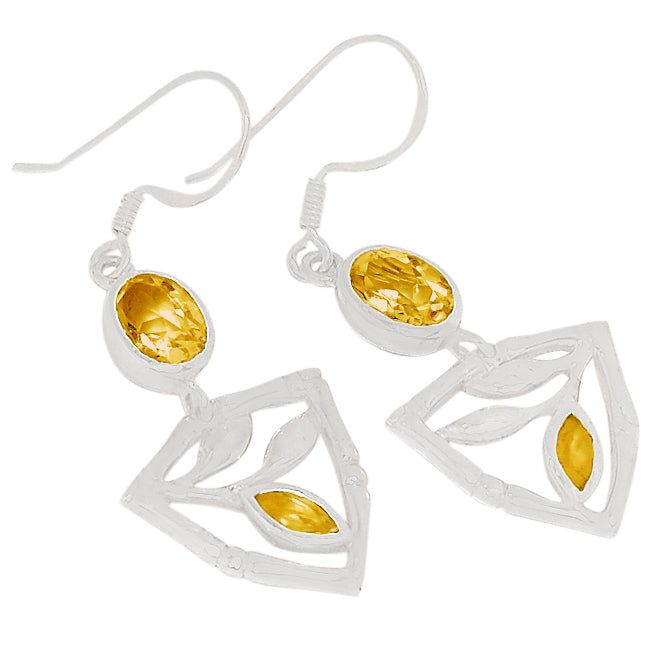 6*8 MM Oval & 3*6 MM Marquise - Citrine Earrings - ER2180C