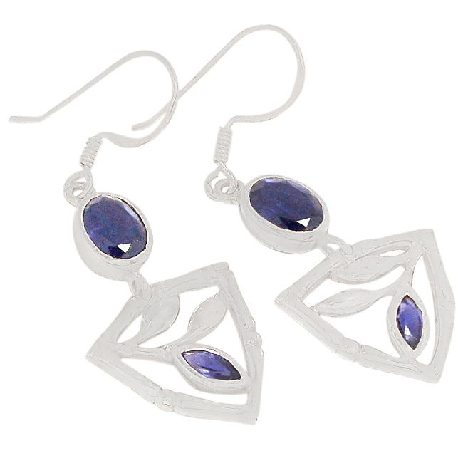 6*8 MM Oval & 3*6 MM Marquise - Iolite Earrings - ER2180I
