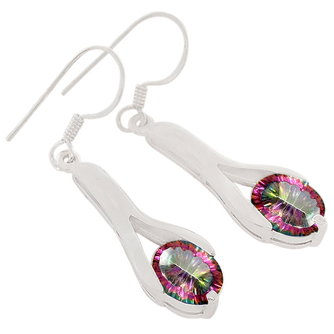 7*9 MM Oval - Rainbow Topaz Earrings - ER2181MT