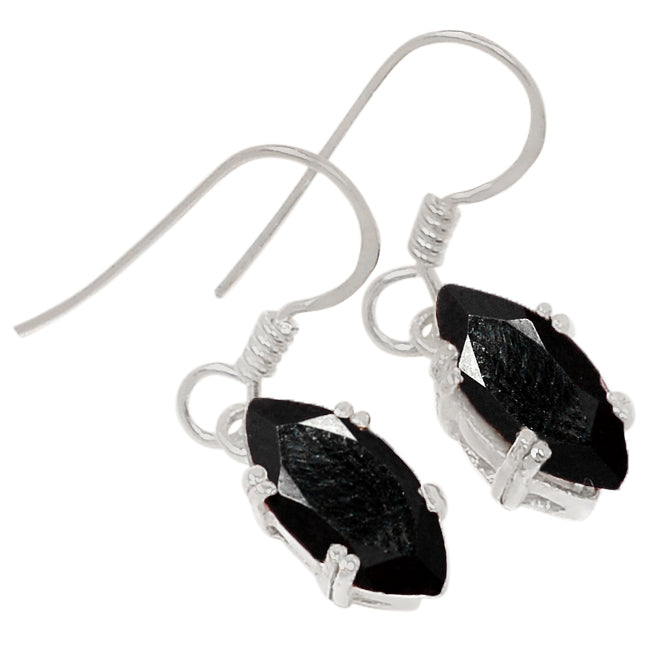 5*10 MM Marquise - Black Onyx Faceted Earrings - ER2182BO